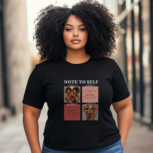 Note to Self | “I feel exhausted from trying to be ‘her’…” Graphic Tee, Hoodie, Sweatshirt, Cropped Hoodie | Empowerment Apparel